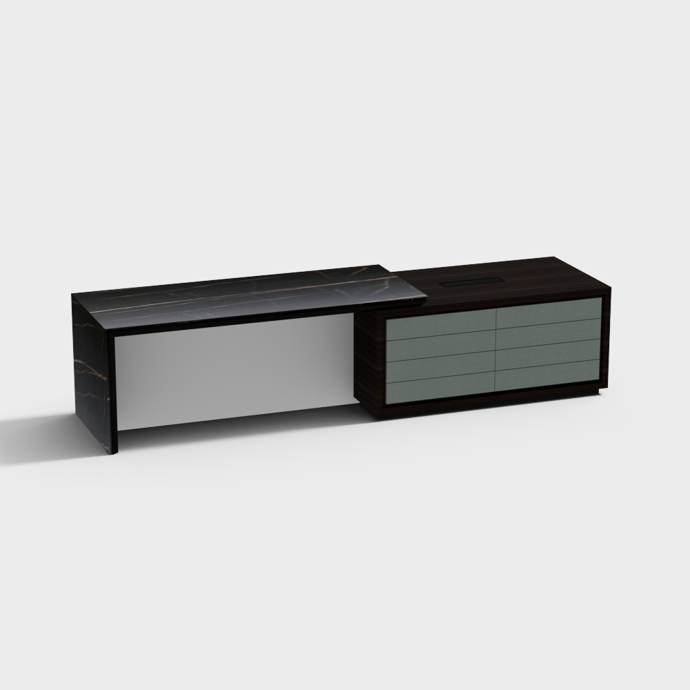 Color palette island cabinet