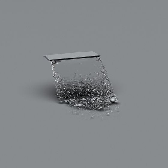 Luminous Waterfall 3D Model