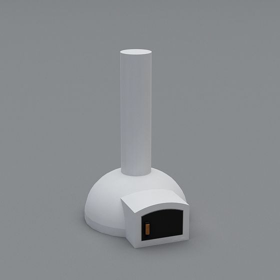 Modern Low-Poly Pizza Oven 3D model