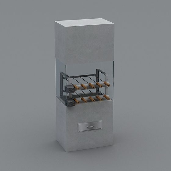 Concrete Grill 3D model for Urban Design