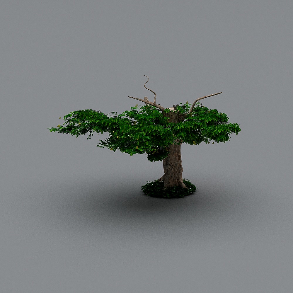 Whispering Soul Low-Poly Tree 3D model