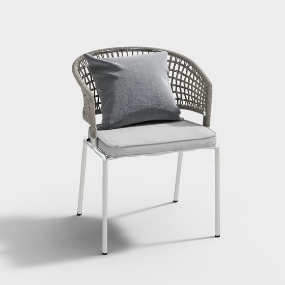 24-Silla individual para exteriores