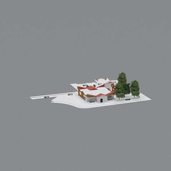 Cozy Retreat Low-Poly 3D model