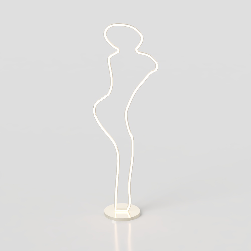 Modern cream style floor lamp
