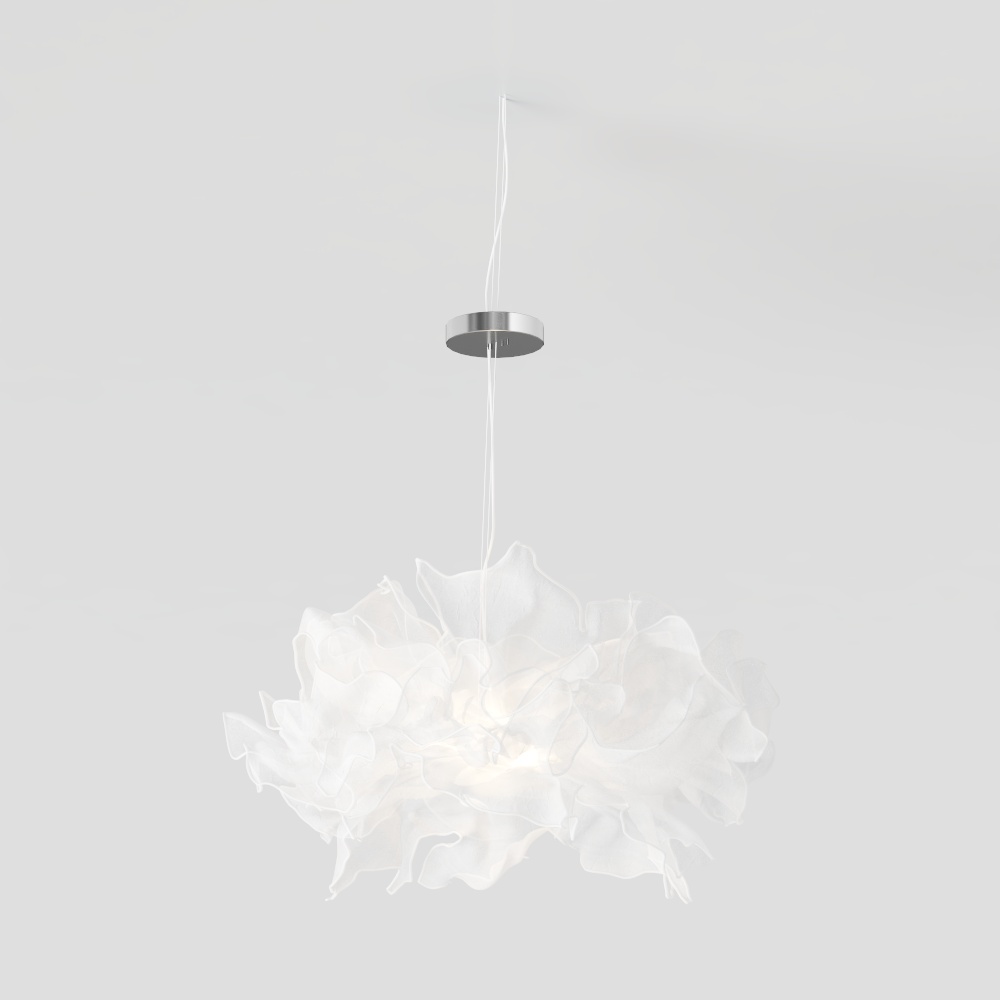 Đèn chùm phong cách kem hiện đại