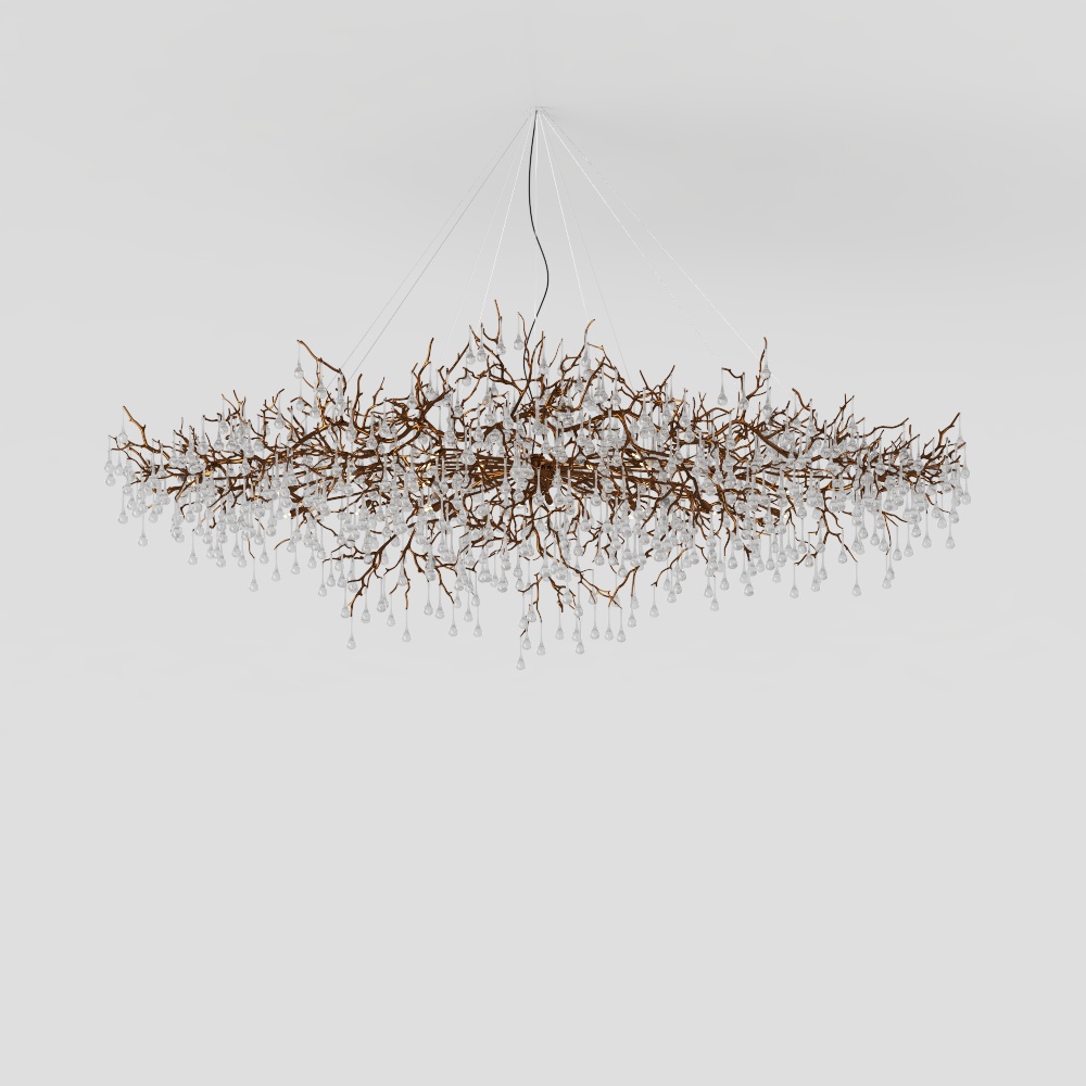 Unique Branch Chandelier 3D model