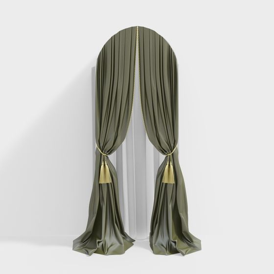 Elegant Drapes 3D model