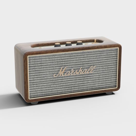 Retro-Modern Marshall Speaker 3D Model