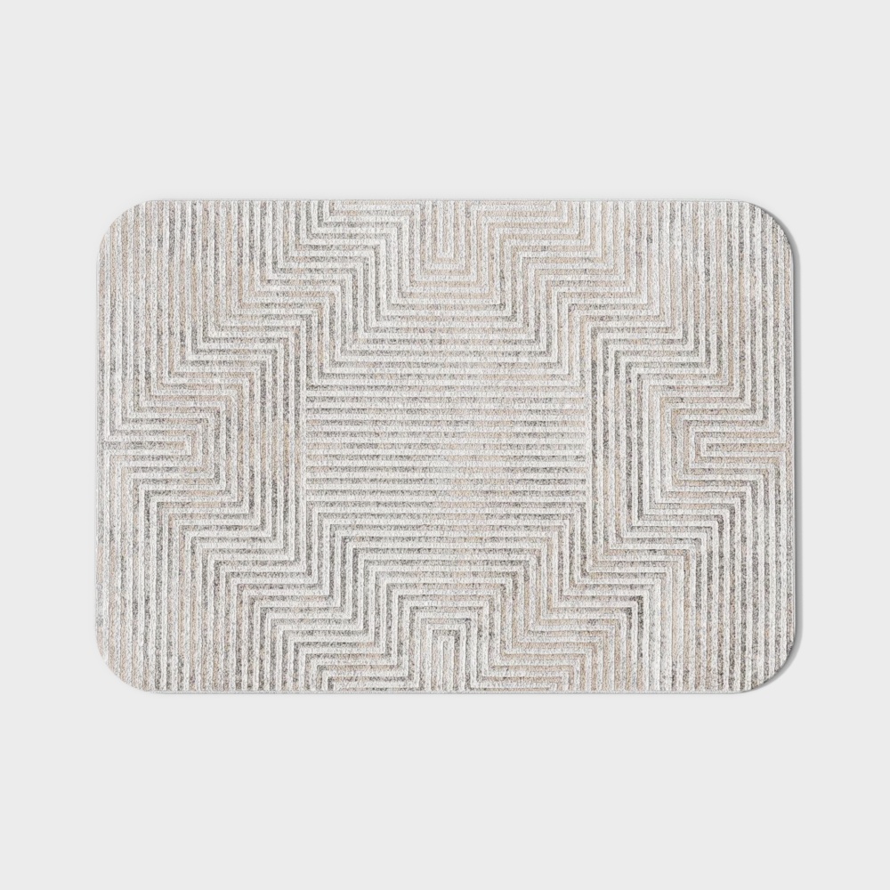 Labyrinth Rug 3D Model – Geometric Low-Poly Design