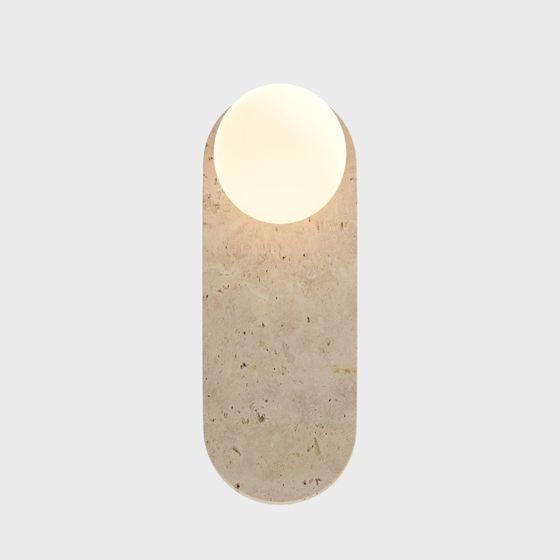 Wabi-Sabi Style Wall Lamp 3D Model in Earth Color