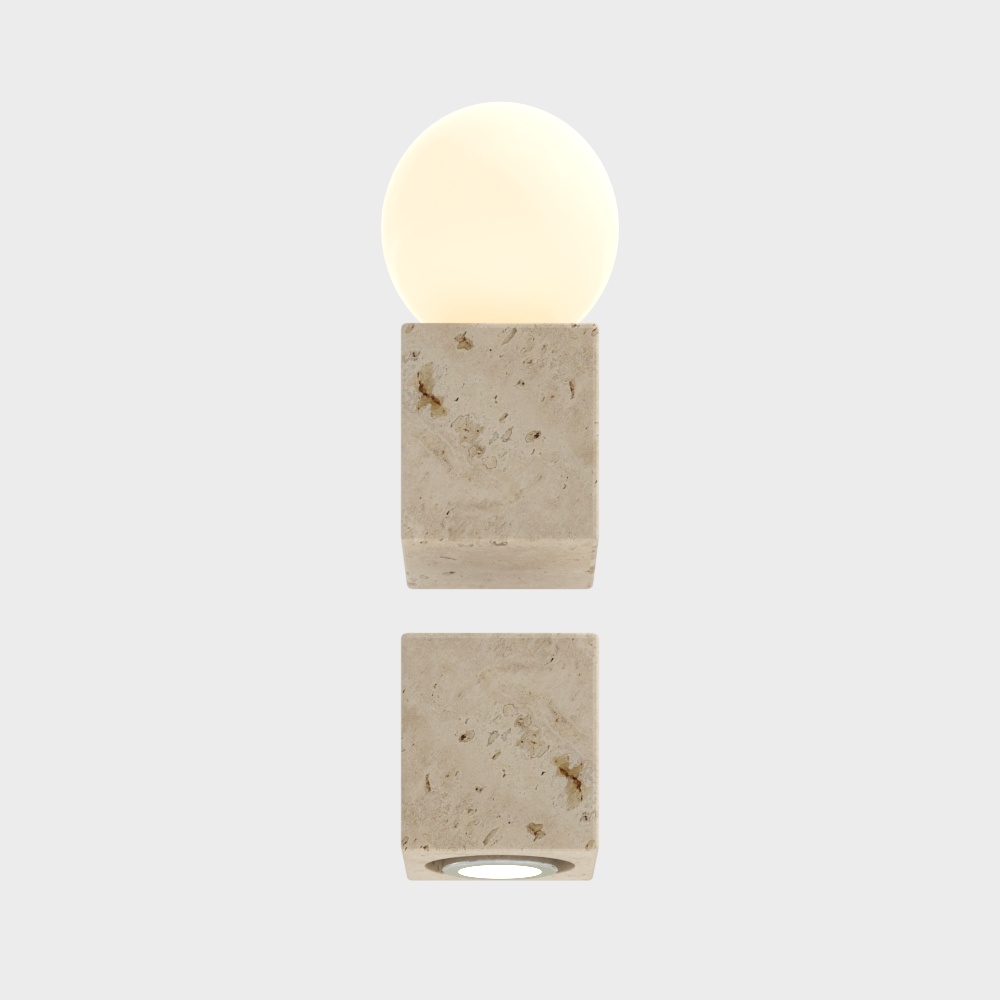 Marble Light Low-Poly Lamp 3D model