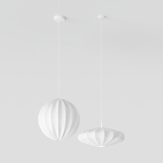 Sleek Streamline Pendant Light 3D model