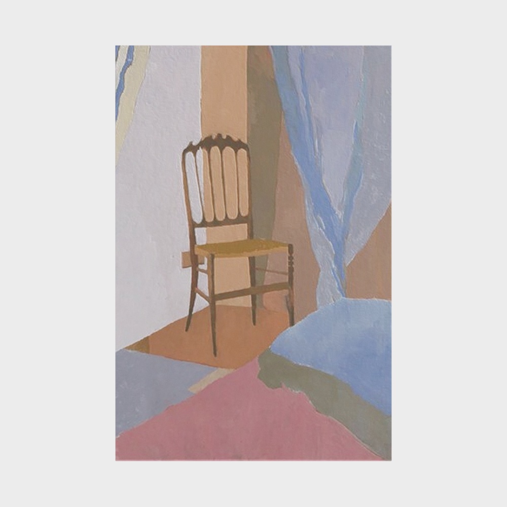 Retro Wooden Chair 3D Model – Low-Poly Wood Design