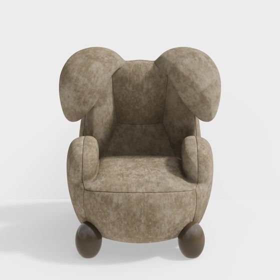 Cute Low-Poly 3D Chair Model for Creative Spaces