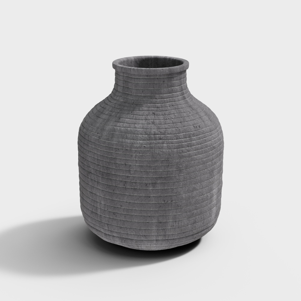 Low-Poly Historical Pot 3D Model – Ancient Style