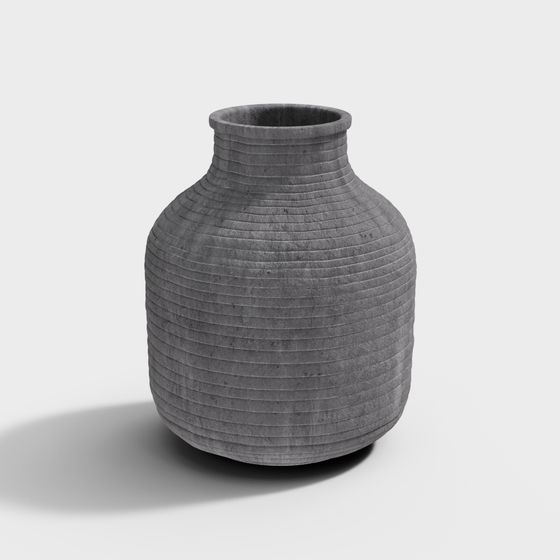 Low-Poly Historical Pot 3D model