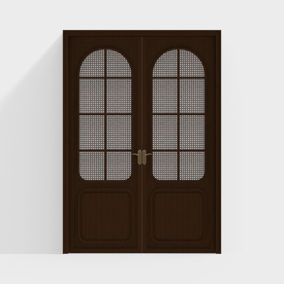 Elegant Vintage Double Door 3D model