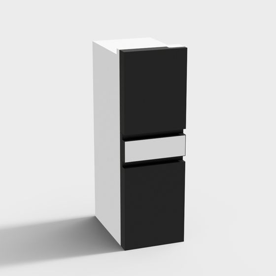 Gallery Detail: Stylish Minimalist Storage Cabinet 3D Model