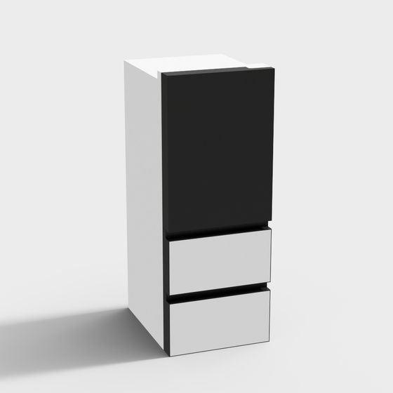 Stylish City Tower Low Poly 3D Model