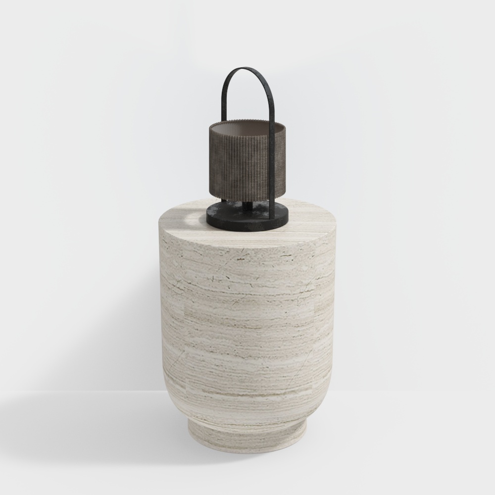 wabi-sabi style bedside table