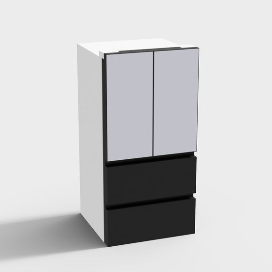 Urban Window Cabinet 3D model for Modern Spaces