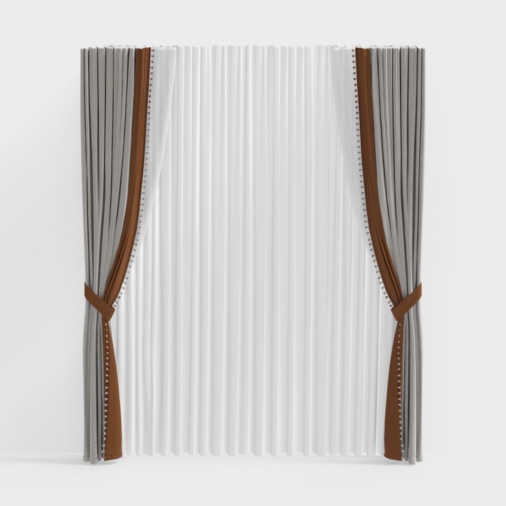 シンプルなヨーロピアンカーテン