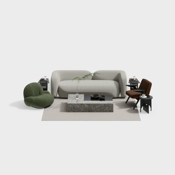 Urban Retreat 3D Model for Modern Interiors