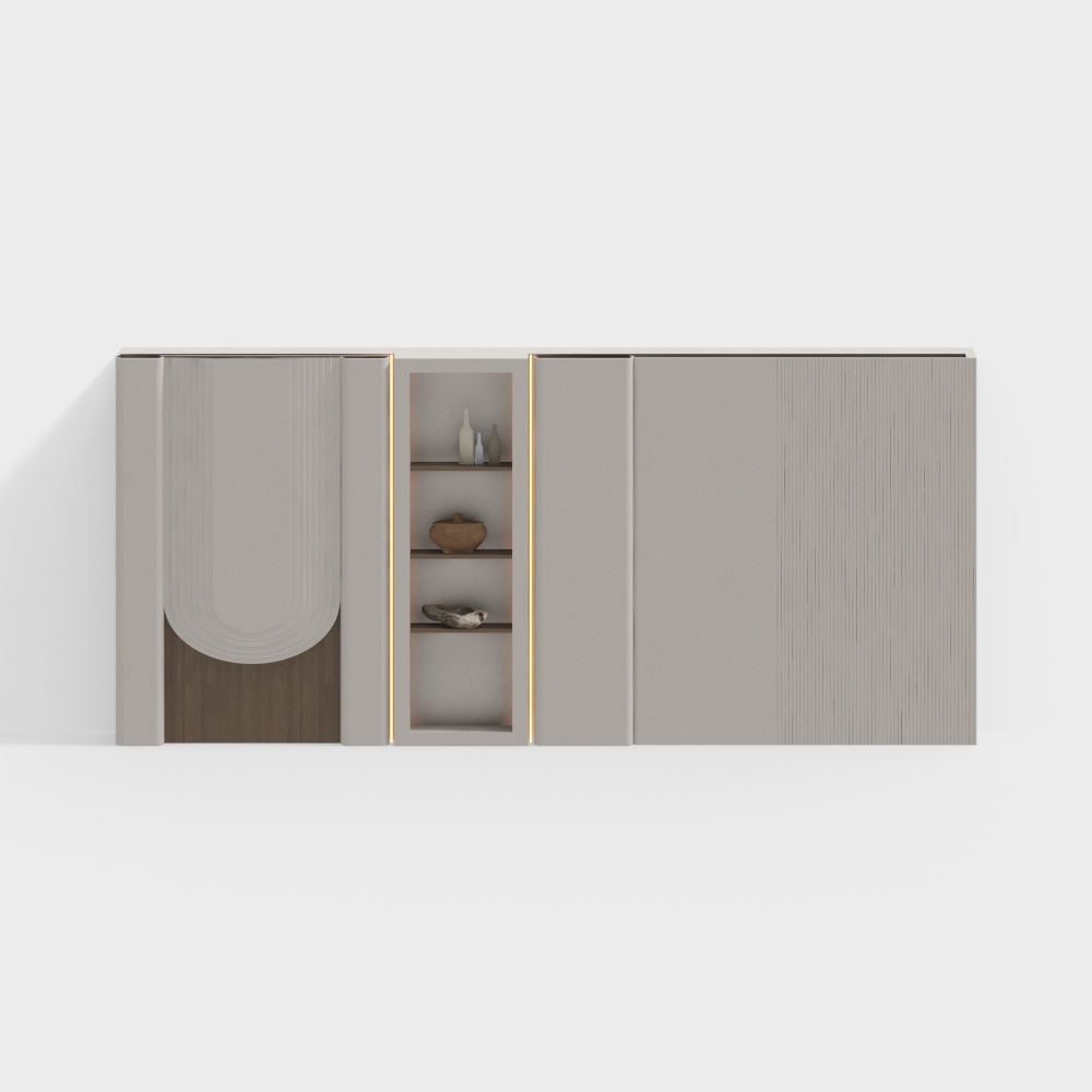 Wabi-Sabi Cream Wind Background Wall