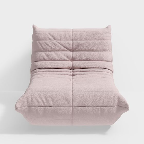 Elegant Pink 3D Sofa Model for Modern Interiors