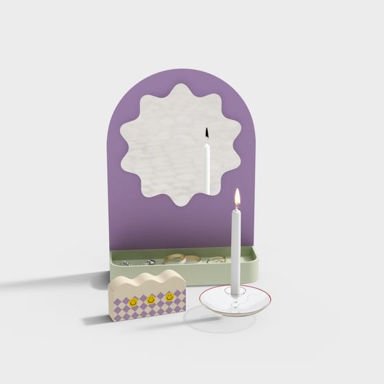 Candle Holder Set 3D Model