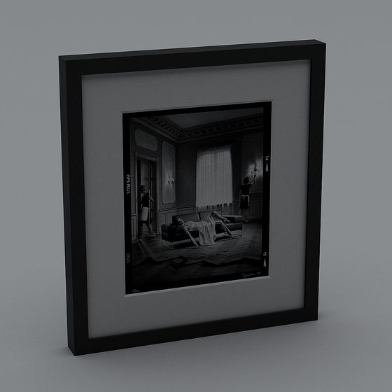 Vintage Living Room 3D model