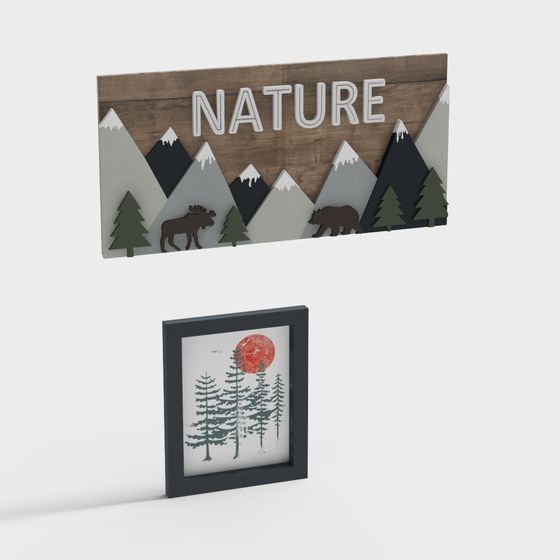 Nature-Inspired Low-Poly and High-Detail 3D Model