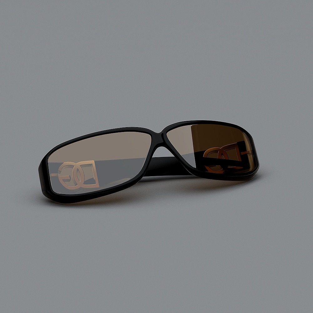 Stylish Low-Poly Sunglasses 3D model