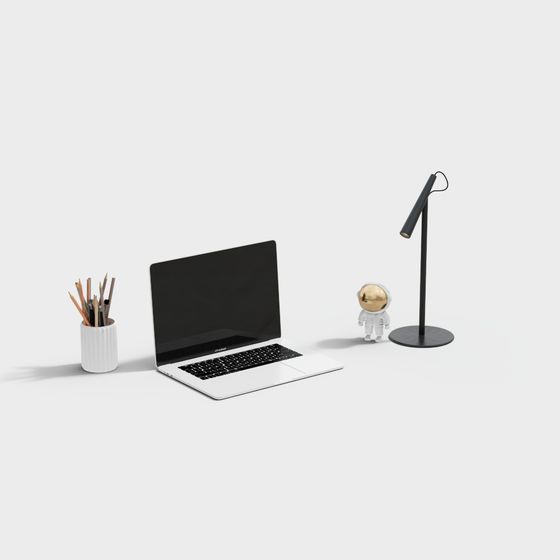 Sleek Minimalist Desk 3D model