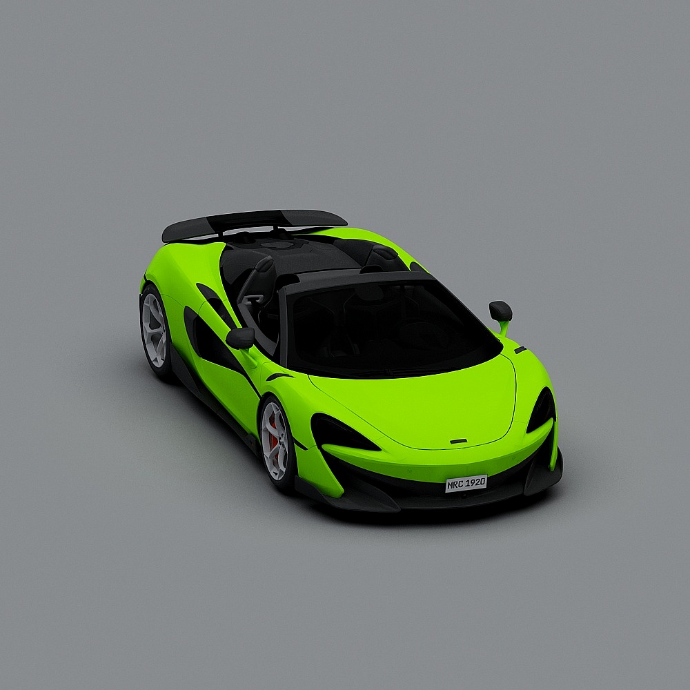 Vibrant Speedster 3D Model Car