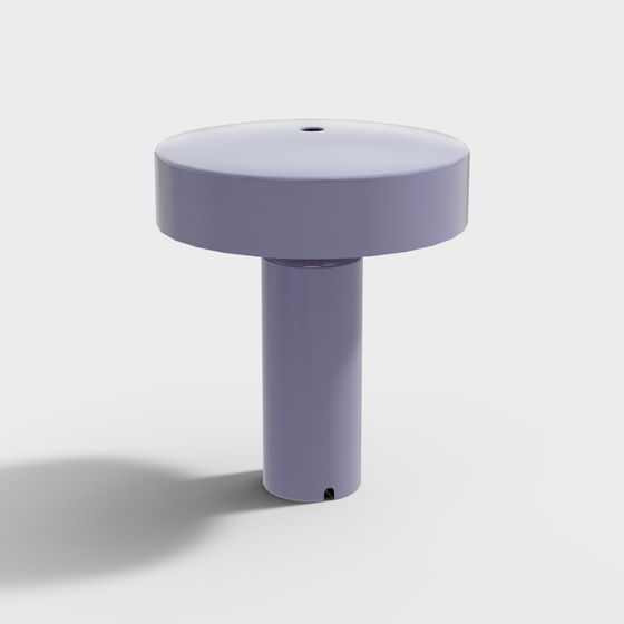 Stylish Purple Column Lamp 3D model