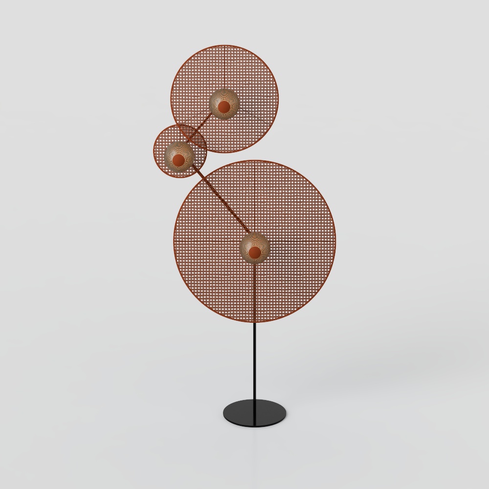 Geometric Floating Sphere 3D Model – Low-Poly Gold Design