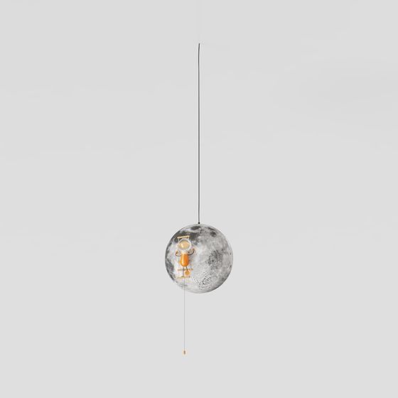 Lunar Fantasy 3D model with Hanging Sphere