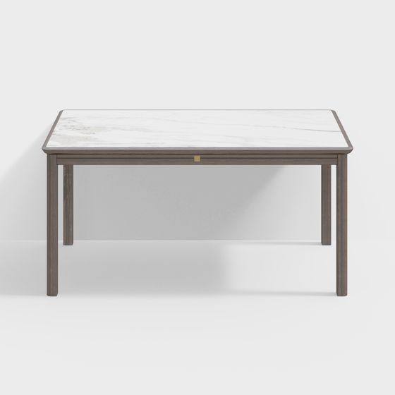 Elegant Marble Dining Table 3D model