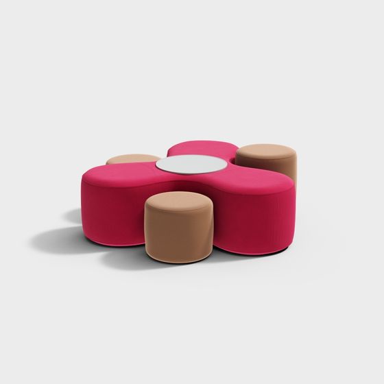 Petal Sofa 3D model for Modern Interiors