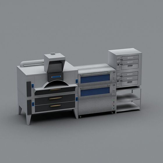 Low Poly Baking Equipment 3D model