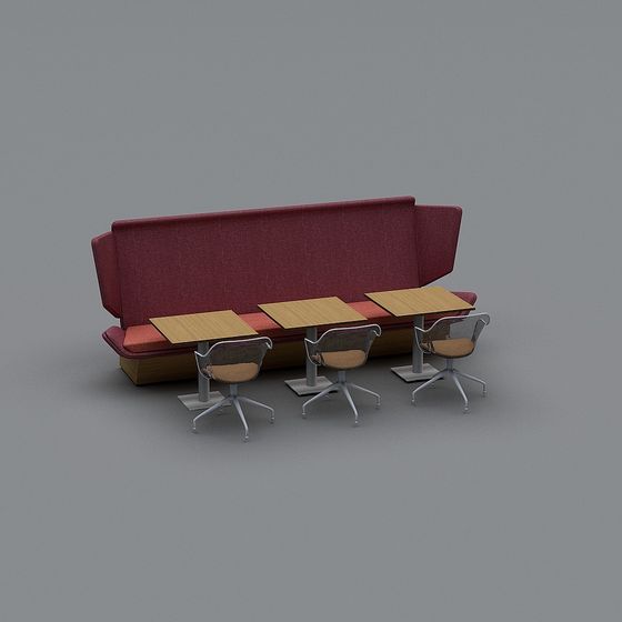 City Lounge 3D Model for Contemporary Spaces