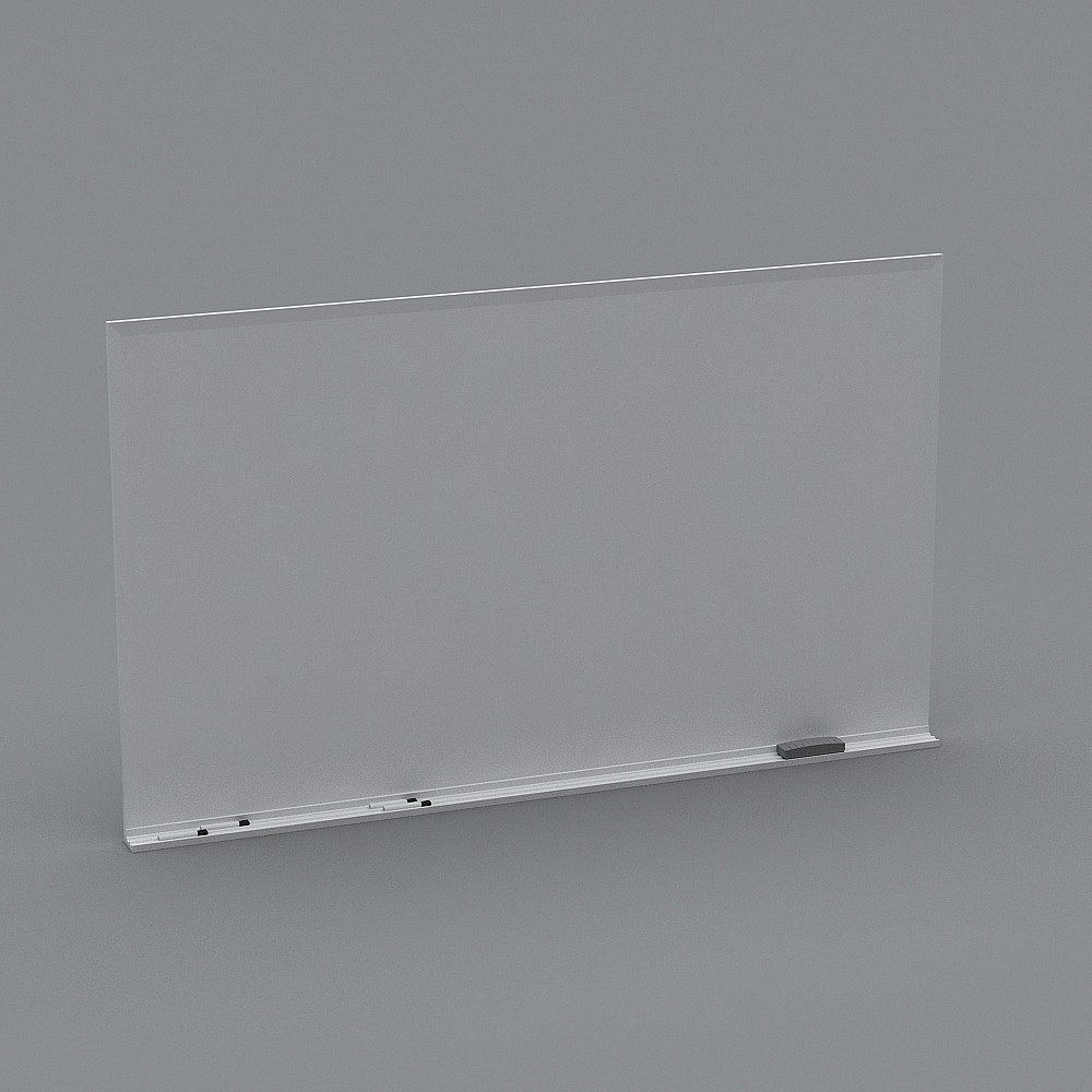 Minimalist Whiteboard 3D model for Creative Projects