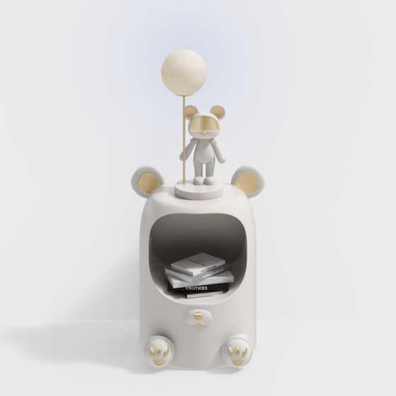 Bear Bookshelf 3D model