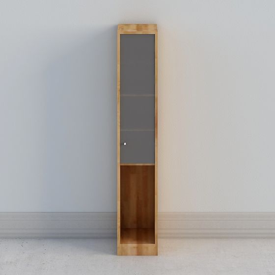 Stylish Wooden Storage Cabinet 3D model