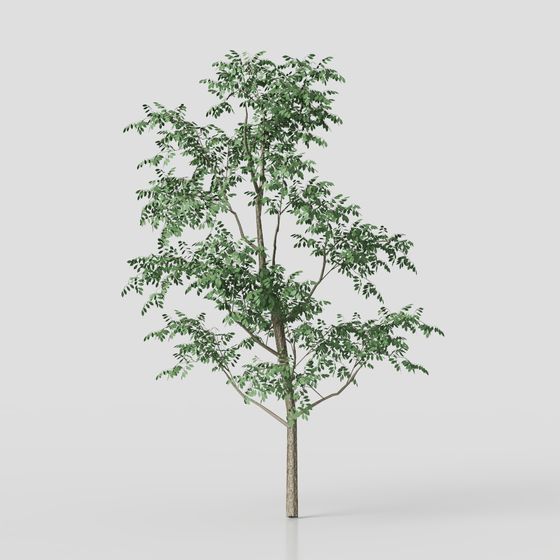 Lively Low-Poly 3D Tree Model for Creative Projects