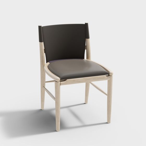 Stylish Low-Polygon Chair 3D model for Modern Spaces