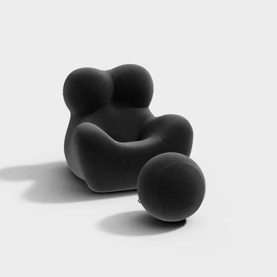 Low-Polygon Artistic Chair 3D model