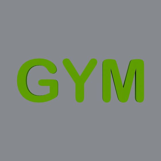 Vibrant GYM 3D Model for Creative Use