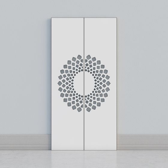 Geometric Door 3D model - Unique Design for Modern Spaces